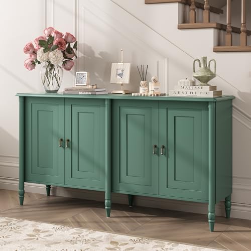 JOINICE 59" Sideboard Buffet Cabinet with Storage for Living Room,Green