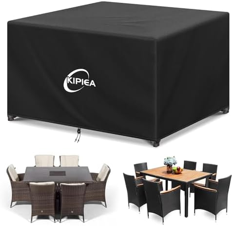 Patio Furniture Covers Waterproof Winter, Heavy-Duty 420D Outdoor Patio Furniture Set Covers, No Tears Anti UV No Fading (49" L x 49" W x 28" H)