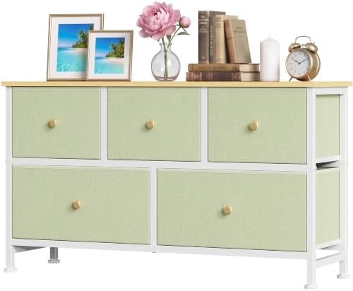 5 Drawer Dresser for Bedroom, Fabric Storage Drawer Unit