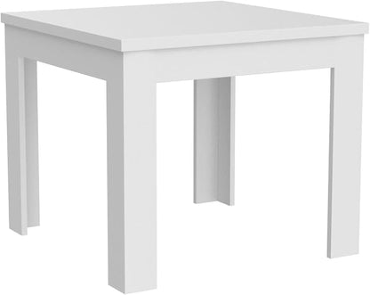 Mobili Fiver, Square extendable Dining Table, Eldorado, 35.4(70.9) x35.4 in, Glossy White, for 4-8 People, Expandable Dining Table for Kitchen, Italian Furniture