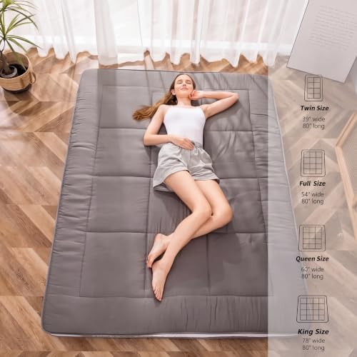 MAXYOYO Futon Mattress, Japanese Floor Mattress Queen Size Tatami Mat