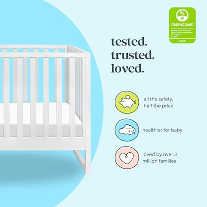 Davinci Hunter 3-in-1 Convertible Baby Crib, GREENGUARD Certified, White