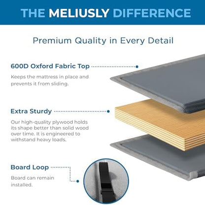 Meliusly Sleeper Sofa Bed Support Board Full (46x64) - Permanent Fit