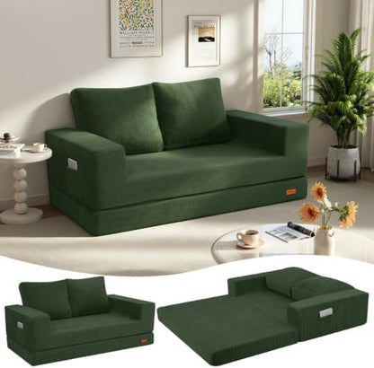 COMAX Futon Sofa Bed, Convertible Sofa Bed, Folding Boneless Couches