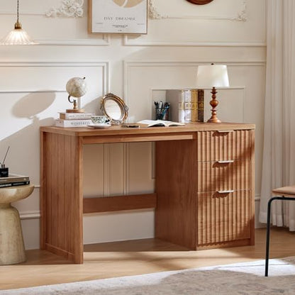LEYAOYAO Office Desk 48" With 3 Drawers Storage File Cabinet