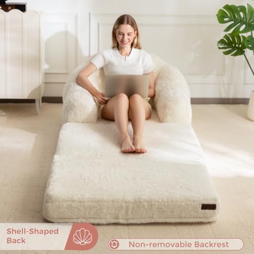 MAXYOYO Folding Sofa Bed, 2 in 1 Convertible Sofa to Lounger