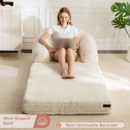 MAXYOYO Folding Sofa Bed, 2 in 1 Convertible Sofa to Lounger