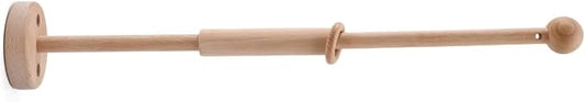 Baby Mobile Arm Wall Mount, Beech Wood Mobile Holder for Crib, No-Drill Adhesive or Screws, Minimalist Nursery Decor