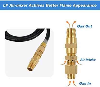 Skyflame LP Burner Connection Kit, Propane Fire Pit Replacement Parts