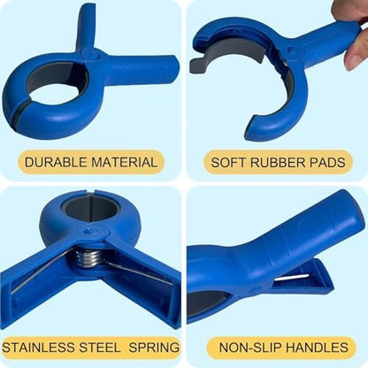 Large Beach Towel Clips for Beach Chairs, 6 Pcs Heavy Duty Towel Holder for Cruise Essentials, Clothes Pins to Beach Must Haves, Vacation Accessories for Lounge & Pool Chair Clips, Fort Clips