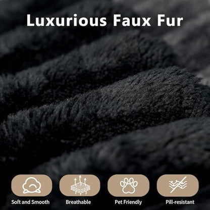 157.5" Cloud Couch Modular Sectional Sofa for Living Room,Modern Sofa with Deep Seat，4 Seater Boneless Couch,Comfy Upholstered Corduroy Couches for Apartment, Studio, Office,Bedroom，Black