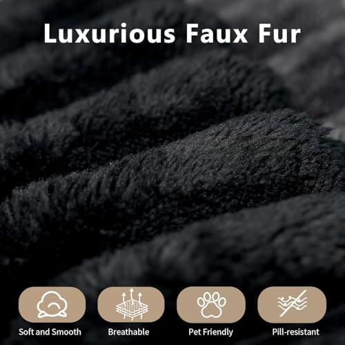 157.5" Cloud Couch Oversized Modular Sectional Sofa for Living Room,Modern Sofa with Deep Seat，8 Seater Boneless Couch with 2 Ottoman,Comfy Upholstered Couches for Apartment, Studio, Office,Black