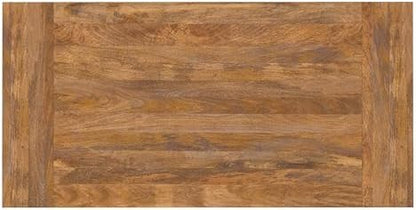 SIMPLIHOME Whitley 72" Wide Solid Mango Wood Dining Table in Burnt Wax