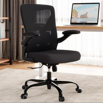 Office Chair: 330LBS Mesh Ergonomic Desk Chair Comfy with 3D Lumbar& Swivel