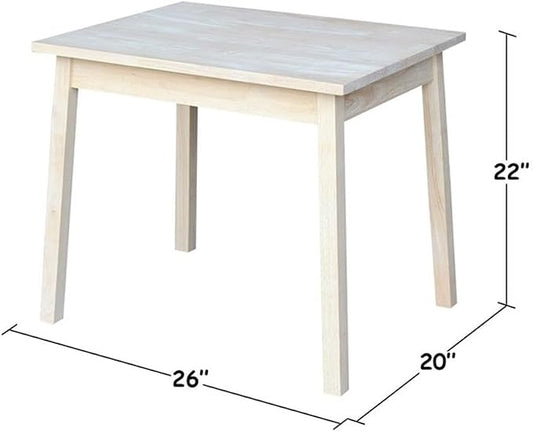 International Concepts Unfinished Kids Table