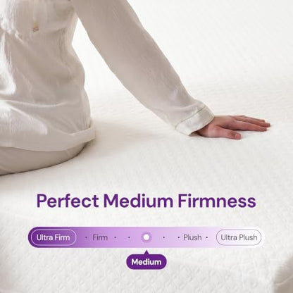 GAESTE Full Size 10 Inch Cooling Gel Memory Foam Mattress, Medium Feel