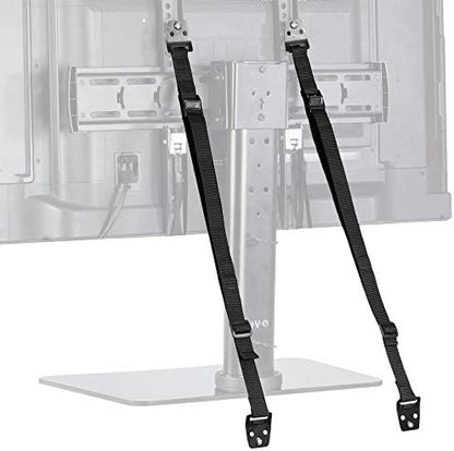 VIVO Black TV Anti-Tip Heavy Duty Dual Cable Kit, STAND-SK02