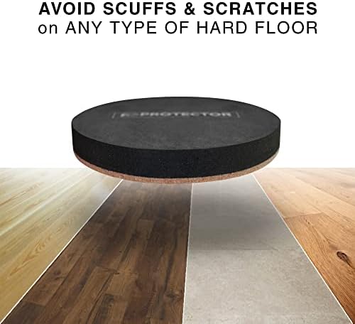 Felt Furniture Sliders Hardwood Floors X-PROTECTOR – 24 PCS 2 1/2 inch Furniture Sliders – Heavy Duty Felt Sliders Hard Surfaces – Move Your Furniture Easily & Safely!