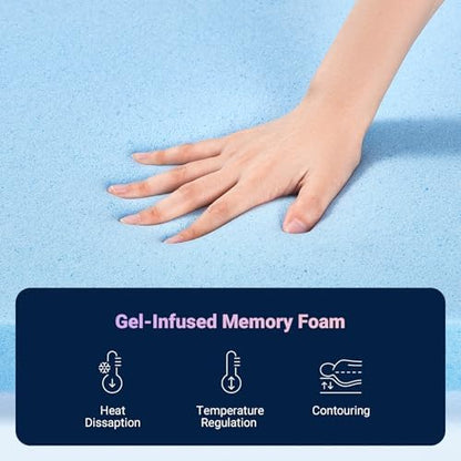 Avenco 10 Inch Twin Mattress, Medium Firm Hybrid Mattress in a Box