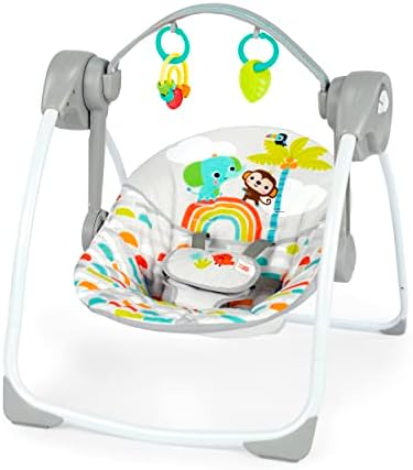 Bright Starts Portable Electric Baby Swing, Newborn to 9 Months
