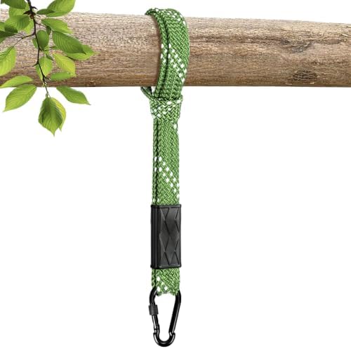 25" Tree Swing Hanging Straps, 800 LB Capacity Double Stranded Nylon Swing Ropes with Safer Spring Buckle for Hammock, Swing, Outdoor Camping and Aerial Yoga