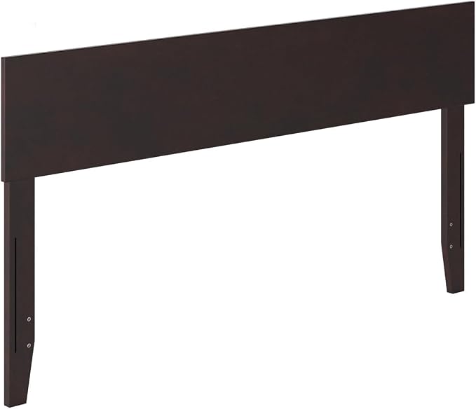AFI, Orlando Queen Adjustable Modern Solid Wood Panel Headboard, Espresso