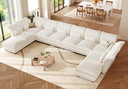 Corduroy Modular Sectional Cloud Couch with Storage, Oversized 10-Seat