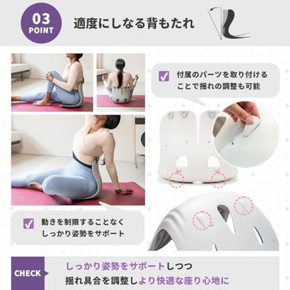 curble Grand 2 Pack– Extra Wide Ergonomic Seat Support, Sit Straighter Without Effort, Passive Posture Trainer for Office, Home & Car (Grey)