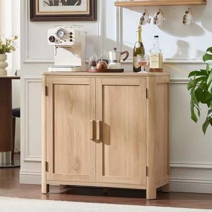 Joaxswe Sideboard Buffet Cabinet with Storage, 31.5" Arc-Shaped Credenza