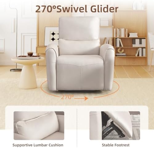 Bonzy Home Power Recliner Sofa Set, Single Sofa+Loveseat+3 Seat, White
