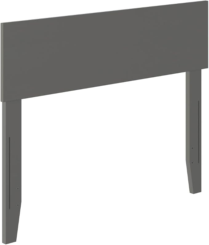 AFI, Orlando Twin Adjustable Modern Solid Wood Panel Headboard, Grey