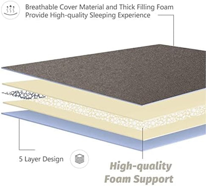 MAXYOYO Japanese Floor Mattress 4" Thick Full Size Foldable Futon Mattress