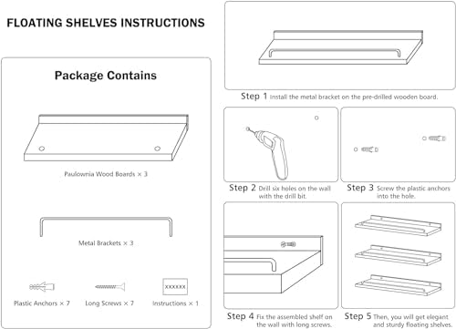 RYOFOBETTO Small Floating Shelf, 6X9 Inches Farmhouse Wall Shelves for Living Room, Bedroom, Picture Frames, Plants, Kitchen, Set of 3 (Pink and White)