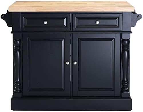 Crosley Furniture Oxford Kitchen Island, Butcher Block Top