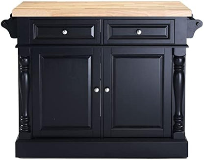 Crosley Furniture Oxford Kitchen Island, Butcher Block Top
