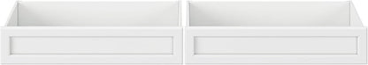 AFI, Mid-Century Modern Under Bed Storage Drawers, Twin/Full, White