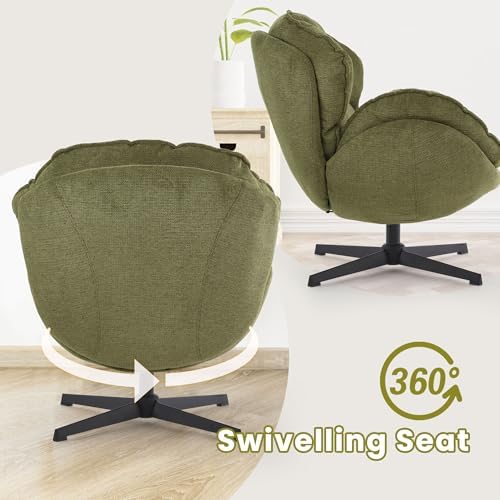 IWMH Swivel Accent Chair Set of 2,Upholstered Lounge Chair for Living Room