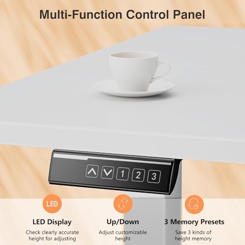 Sweetcrispy Electric Standing Desk, Computer Desk, 40x24 Inch