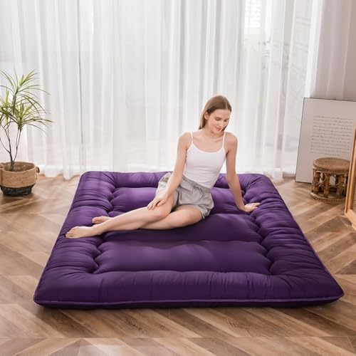 MAXYOYO Japanese Floor Mattress 4" Thick Queen Size Foldable Futon Mattress