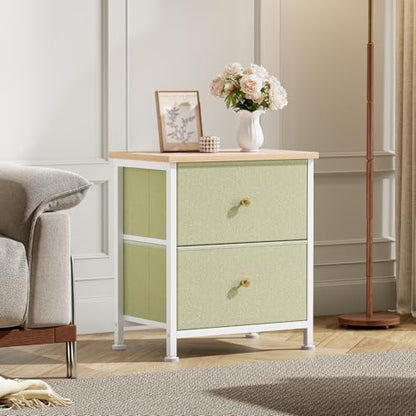DUMOS Nightstand Set of 2, Bedroom Bedside Table with Storage