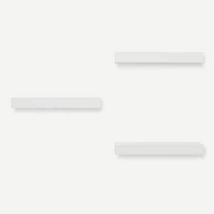 Amazon Basics Wood Floating Wall Shelves, 3-Pack, White, 15.8" x 5" x 1.8"