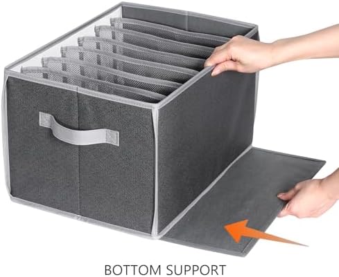 Wardrobe Clothes Organizer Pants Organizer for Closet Shelf, 3 Pack