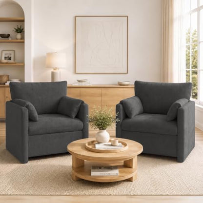 33" Accent Chair,Comfy Reading Chair,Cozy Armchair For Living Room,Bedroom