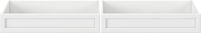 AFI, Mid-Century Modern Under Bed Storage Drawers, Queen/King/Twin XL, White