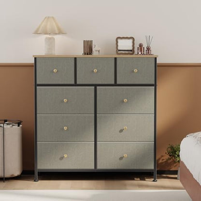 OLIXIS 9 Drawer Tall Dresser for Bedroom, Closet Organizers and Storage