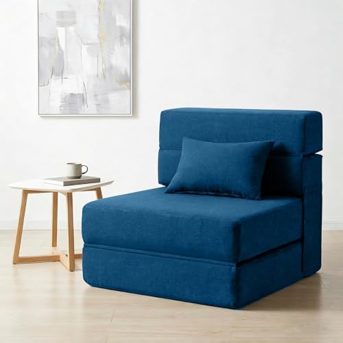 SUYOLS Folding Sofa Bed, 4 in 1 Foldable Mattress Sleeper Chair