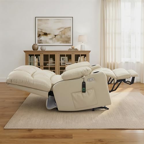 MCombo Dual Motor Power Lift Recliner Heat and Massage, R7688, Large-Wide