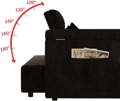 65'' Sleeper Sofa, 3-in-1 Convertible Sofa Bed for Apartments