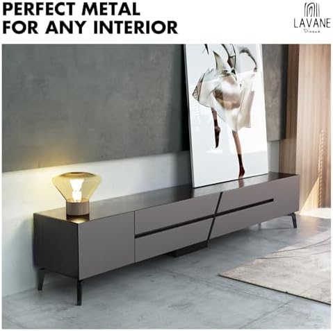 La Vane 7 Inch Diamond Triangle Metal Furniture Legs 4PCS- Heavy Duty Iron