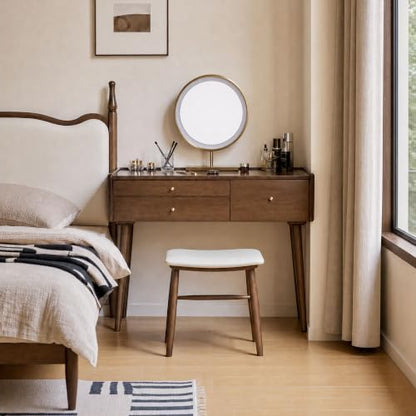 Solid Rubberwood Vanity Desk